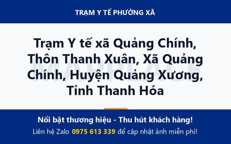 Trạm Y tế xã Quảng Chính, Thôn Thanh Xuân, Xã Quảng Chính, Huyện Quảng Xương, Tỉnh Thanh Hóa