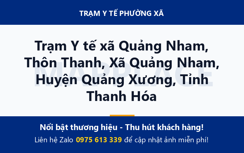 Trạm Y tế xã Quảng Nham, Thôn Thanh, Xã Quảng Nham, Huyện Quảng Xương, Tỉnh Thanh Hóa