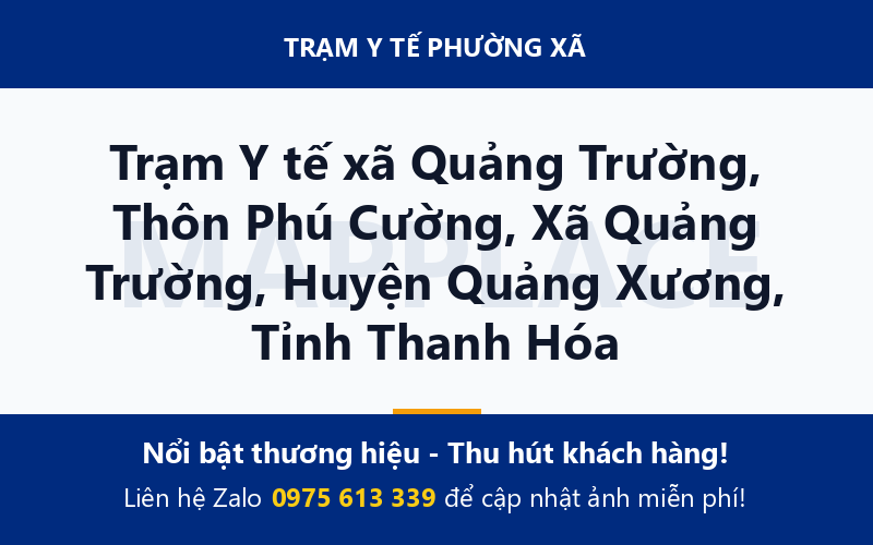 Trạm Y tế xã Quảng Trường, Thôn Phú Cường, Xã Quảng Trường, Huyện Quảng Xương, Tỉnh Thanh Hóa