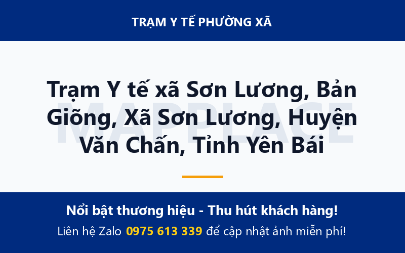 Trạm Y tế xã Sơn Lương, Bản Giõng, Xã Sơn Lương, Huyện Văn Chấn, Tỉnh Yên Bái