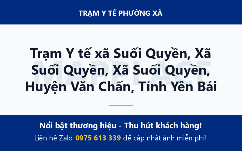 Trạm Y tế xã Suối Quyền, Xã Suối Quyền, Xã Suối Quyền, Huyện Văn Chấn, Tỉnh Yên Bái
