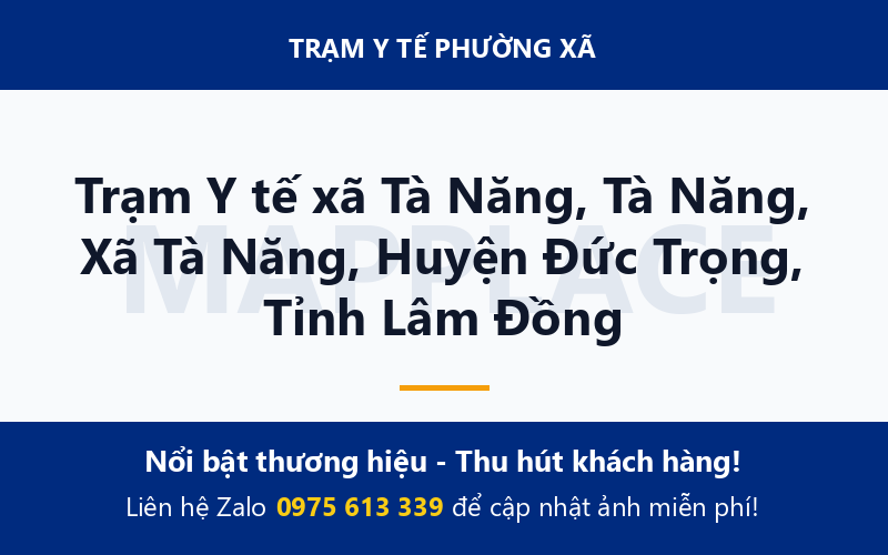 Trạm Y tế xã Tà Năng, Tà Năng, Xã Tà Năng, Huyện Đức Trọng, Tỉnh Lâm Đồng