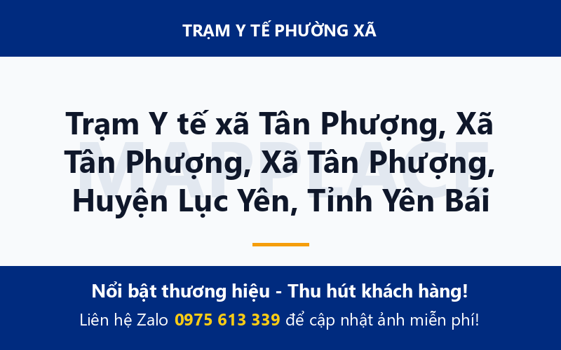 Trạm Y tế xã Tân Phượng, Xã Tân Phượng, Xã Tân Phượng, Huyện Lục Yên, Tỉnh Yên Bái