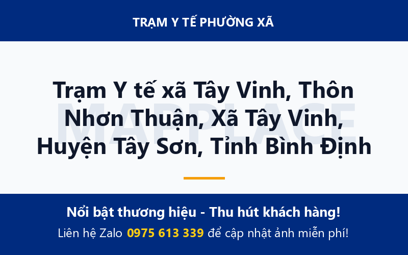 Trạm Y tế xã Tây Vinh, Thôn Nhơn Thuận, Xã Tây Vinh, Huyện Tây Sơn, Tỉnh Bình Định