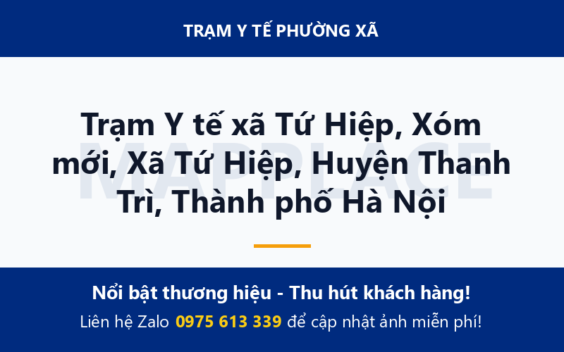 Trạm Y tế xã Tứ Hiệp, Xóm mới, Xã Tứ Hiệp, Huyện Thanh Trì, Thành phố Hà Nội