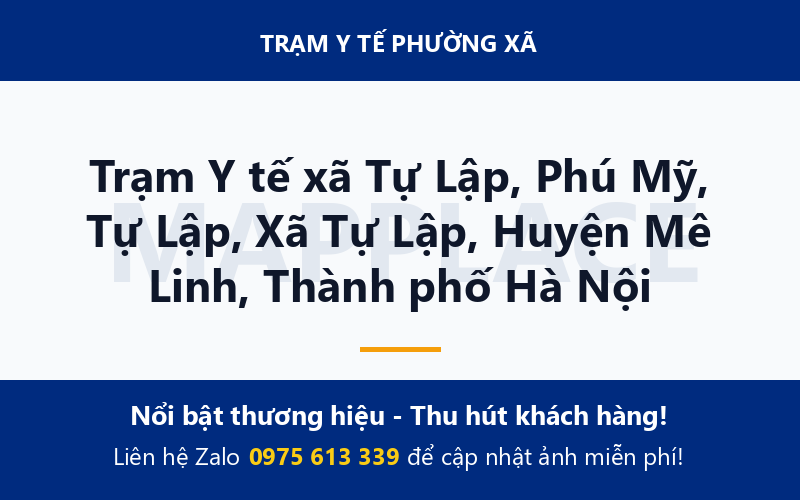 Trạm Y tế xã Tự Lập, Phú Mỹ, Tự Lập, Xã Tự Lập, Huyện Mê Linh, Thành phố Hà Nội