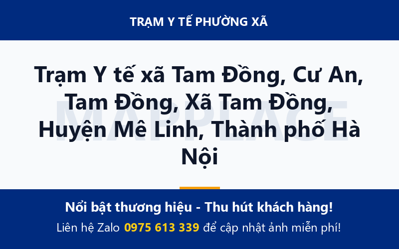 Trạm Y tế xã Tam Đồng, Cư An, Tam Đồng, Xã Tam Đồng, Huyện Mê Linh, Thành phố Hà Nội