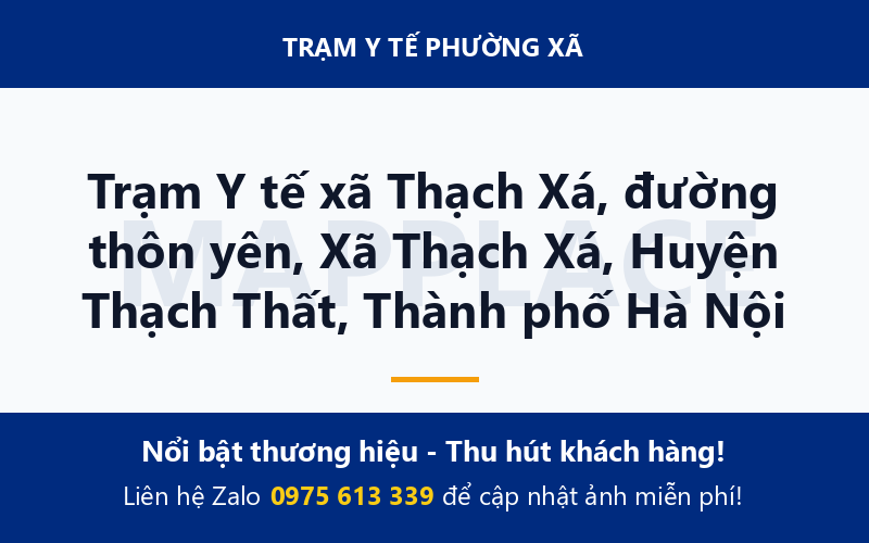 Trạm Y tế xã Thạch Xá, đường thôn yên, Xã Thạch Xá, Huyện Thạch Thất, Thành phố Hà Nội