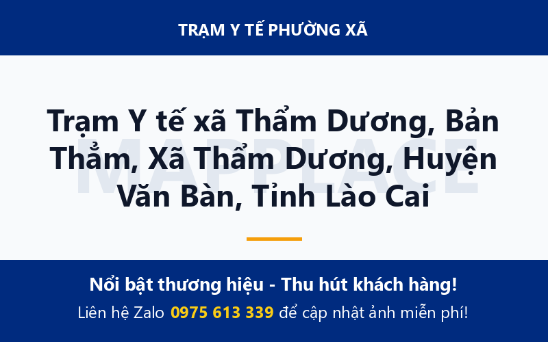 Trạm Y tế xã Thẩm Dương, Bản Thẳm, Xã Thẩm Dương, Huyện Văn Bàn, Tỉnh Lào Cai