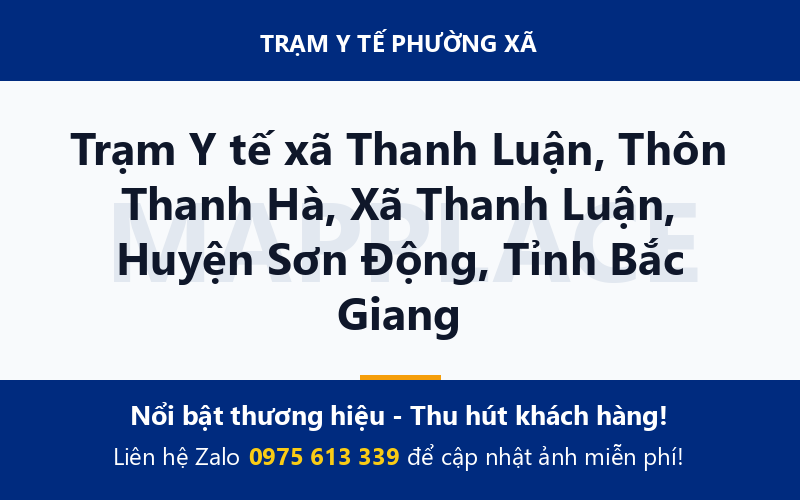 Trạm Y tế xã Thanh Luận, Thôn Thanh Hà, Xã Thanh Luận, Huyện Sơn Động, Tỉnh Bắc Giang