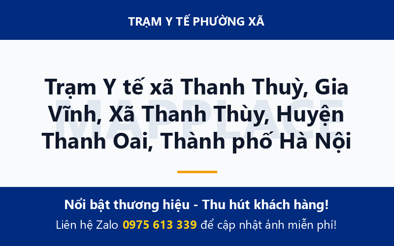 Trạm Y tế xã Thanh Thuỳ, Gia Vĩnh, Xã Thanh Thùy, Huyện Thanh Oai, Thành phố Hà Nội