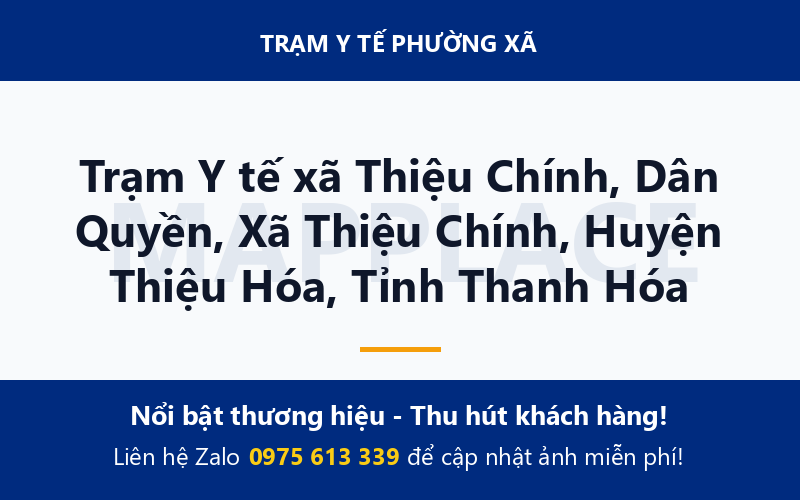 Trạm Y tế xã Thiệu Chính, Dân Quyền, Xã Thiệu Chính, Huyện Thiệu Hóa, Tỉnh Thanh Hóa