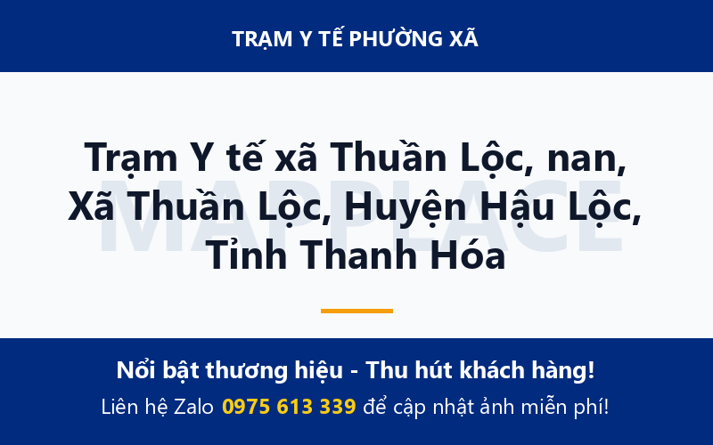 Trạm Y tế xã Thuần Lộc, nan, Xã Thuần Lộc, Huyện Hậu Lộc, Tỉnh Thanh Hóa