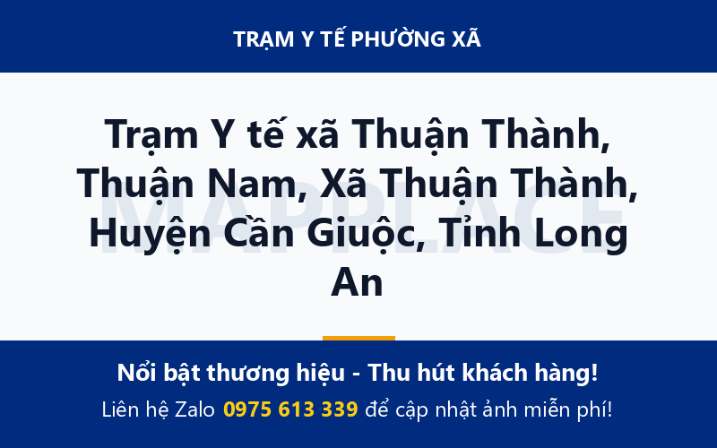 Trạm Y tế xã Thuận Thành, Thuận Nam, Xã Thuận Thành, Huyện Cần Giuộc, Tỉnh Long An