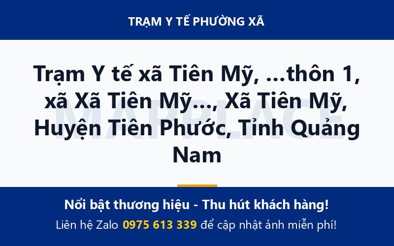 Trạm Y tế xã Tiên Mỹ, …thôn 1, xã Xã Tiên Mỹ…, Xã Tiên Mỹ, Huyện Tiên Phước, Tỉnh Quảng Nam