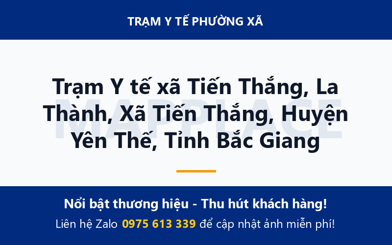 Trạm Y tế xã Tiến Thắng, La Thành, Xã Tiến Thắng, Huyện Yên Thế, Tỉnh Bắc Giang
