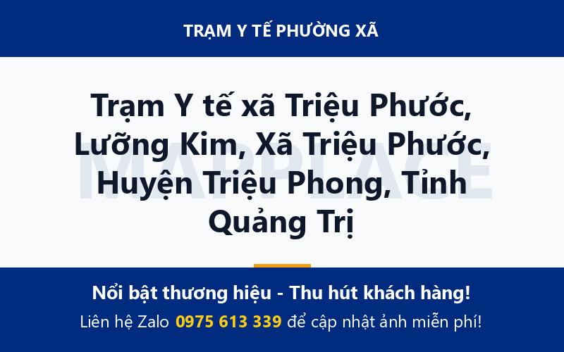 Trạm Y tế xã Triệu Phước, Lưỡng Kim, Xã Triệu Phước, Huyện Triệu Phong, Tỉnh Quảng Trị