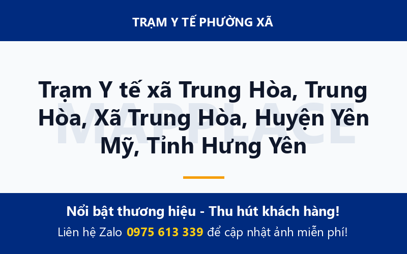 Trạm Y tế xã Trung Hòa, Trung Hòa, Xã Trung Hòa, Huyện Yên Mỹ, Tỉnh Hưng Yên