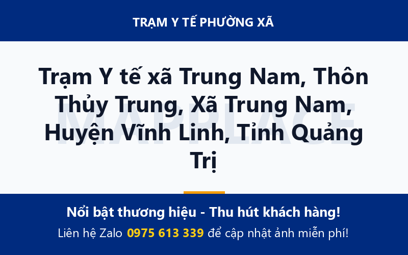 Trạm Y tế xã Trung Nam, Thôn Thủy Trung, Xã Trung Nam, Huyện Vĩnh Linh, Tỉnh Quảng Trị