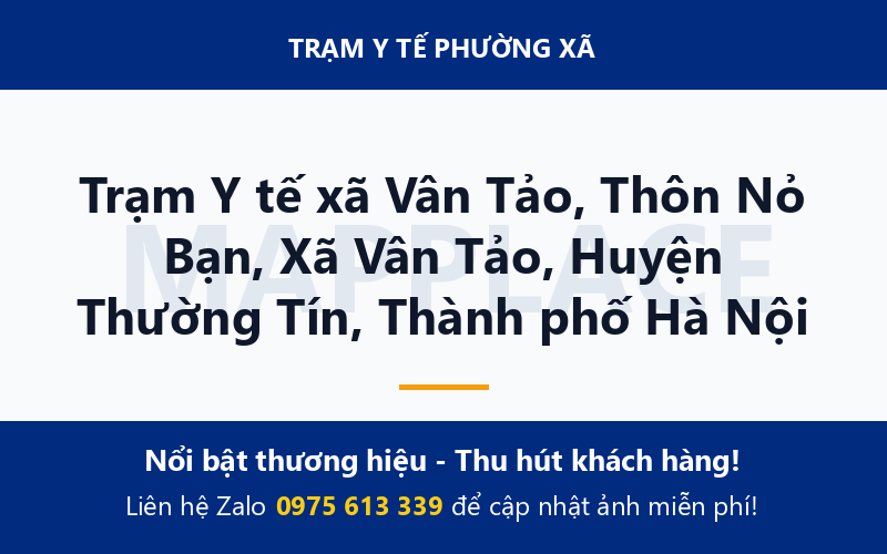 Trạm Y tế xã Vân Tảo, Thôn Nỏ Bạn, Xã Vân Tảo, Huyện Thường Tín, Thành phố Hà Nội