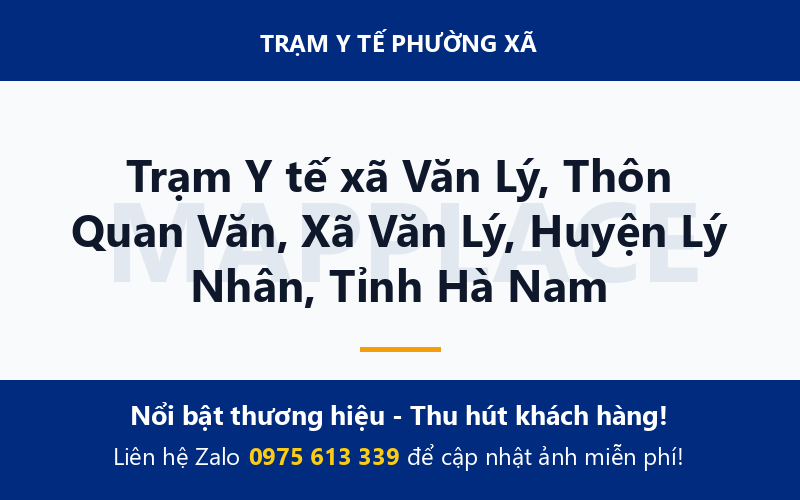 Trạm Y tế xã Văn Lý, Thôn Quan Văn, Xã Văn Lý, Huyện Lý Nhân, Tỉnh Hà Nam