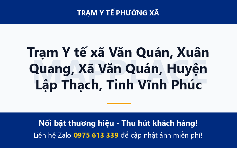 Trạm Y tế xã Văn Quán, Xuân Quang, Xã Văn Quán, Huyện Lập Thạch, Tỉnh Vĩnh Phúc