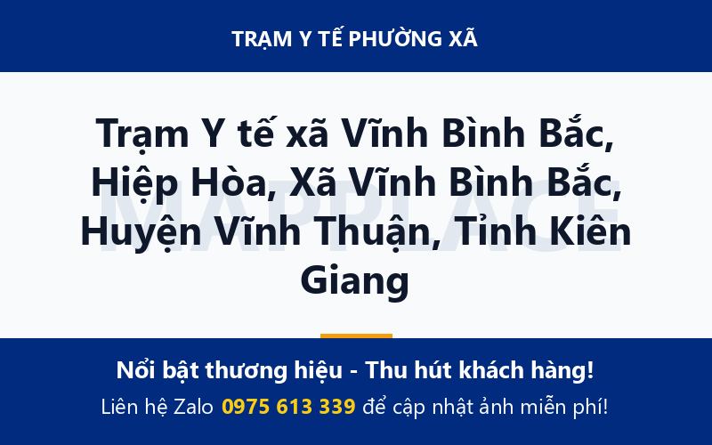 Trạm Y tế xã Vĩnh Bình Bắc, Hiệp Hòa, Xã Vĩnh Bình Bắc, Huyện Vĩnh Thuận, Tỉnh Kiên Giang