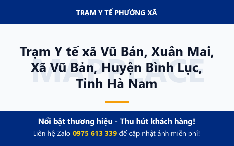Trạm Y tế xã Vũ Bản, Xuân Mai, Xã Vũ Bản, Huyện Bình Lục, Tỉnh Hà Nam