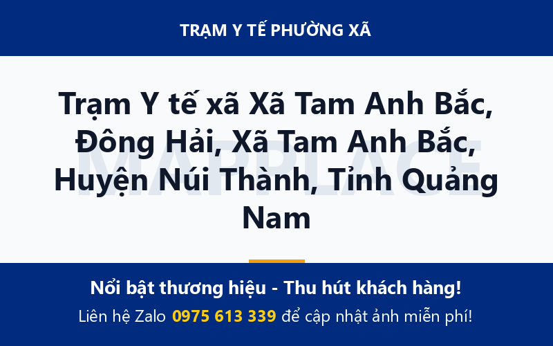 Trạm Y tế xã Xã Tam Anh Bắc, Đông Hải, Xã Tam Anh Bắc, Huyện Núi Thành, Tỉnh Quảng Nam
