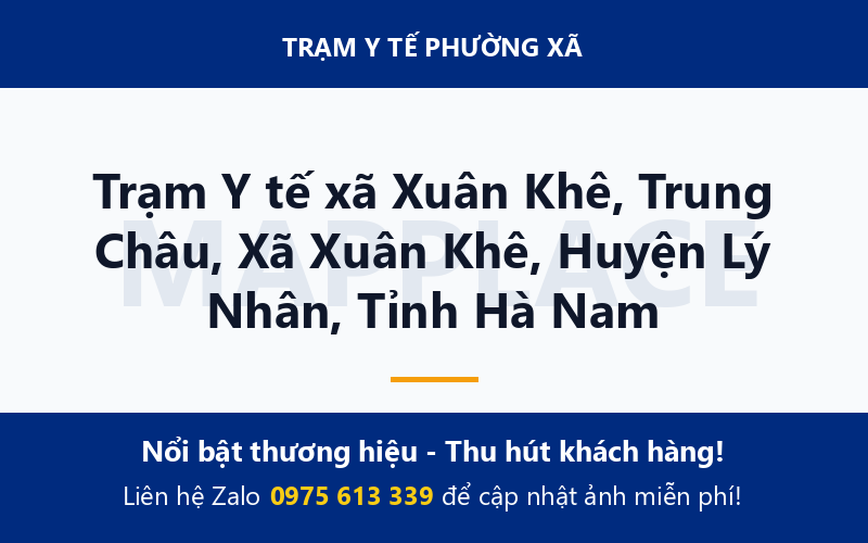 Trạm Y tế xã Xuân Khê, Trung Châu, Xã Xuân Khê, Huyện Lý Nhân, Tỉnh Hà Nam