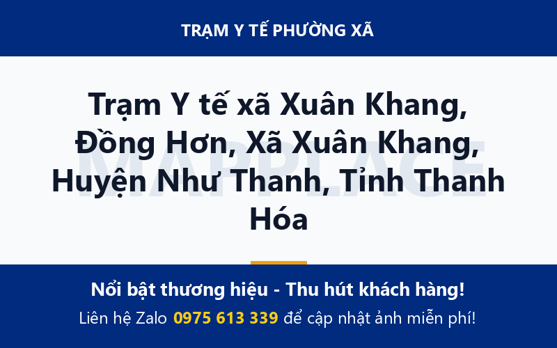 Trạm Y tế xã Xuân Khang, Đồng Hơn, Xã Xuân Khang, Huyện Như Thanh, Tỉnh Thanh Hóa