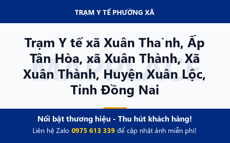 Trạm Y tế xã Xuân Thành, Ấp Tân Hòa, xã Xuân Thành, Xã Xuân Thành, Huyện Xuân Lộc, Tỉnh Đồng Nai