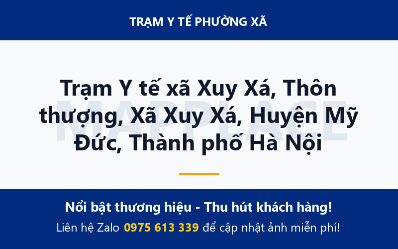 Trạm Y tế xã Xuy Xá, Thôn thượng, Xã Xuy Xá, Huyện Mỹ Đức, Thành phố Hà Nội