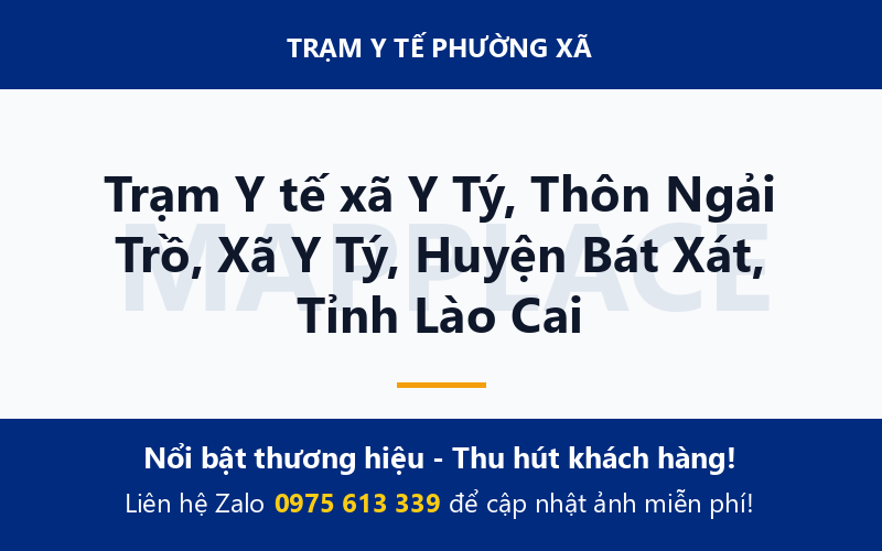 Trạm Y tế xã Y Tý, Thôn Ngải Trồ, Xã Y Tý, Huyện Bát Xát, Tỉnh Lào Cai