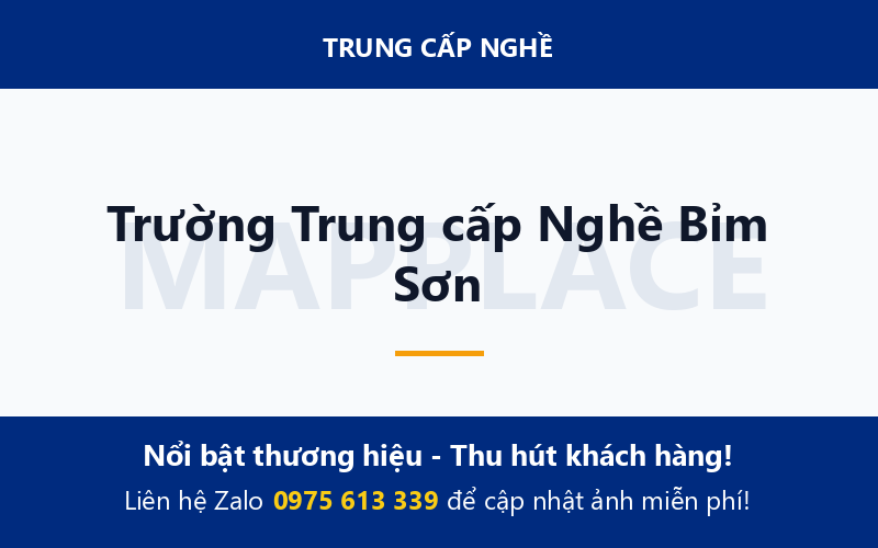 Trường Trung cấp Nghề Bỉm Sơn