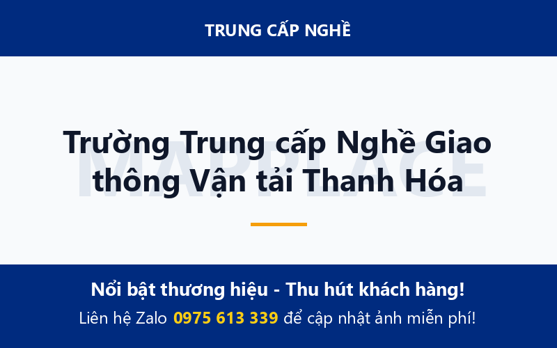 Trường Trung cấp Nghề Giao thông Vận tải Thanh Hóa