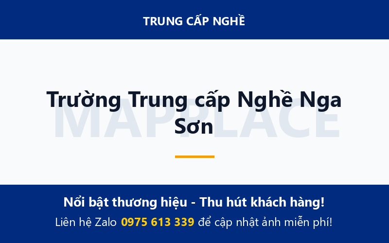 Trường Trung cấp Nghề Nga Sơn