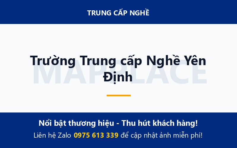 Trường Trung cấp Nghề Yên Định