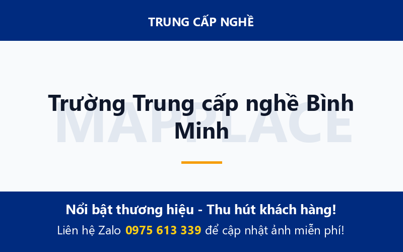 Trường Trung cấp nghề Bình Minh