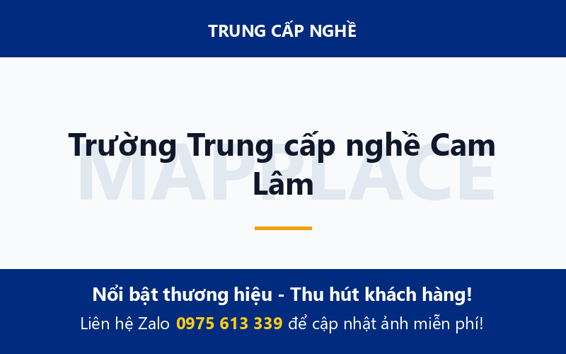 Trường Trung cấp nghề Cam Lâm