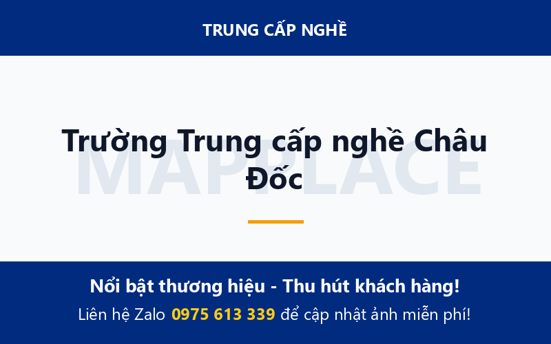 Trường Trung cấp nghề Châu Đốc