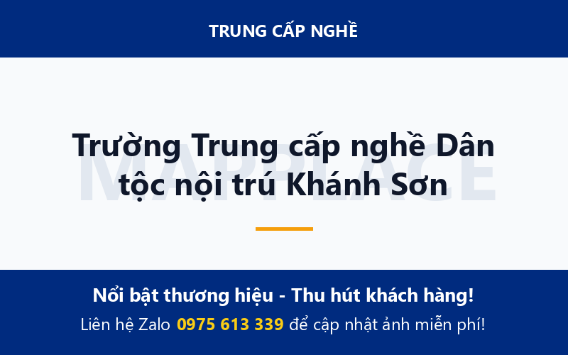 Trường Trung cấp nghề Dân tộc nội trú Khánh Sơn