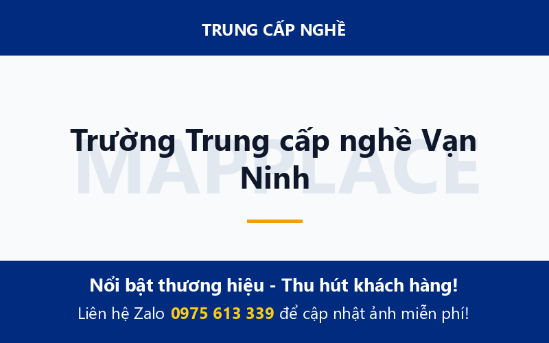 Trường Trung cấp nghề Vạn Ninh