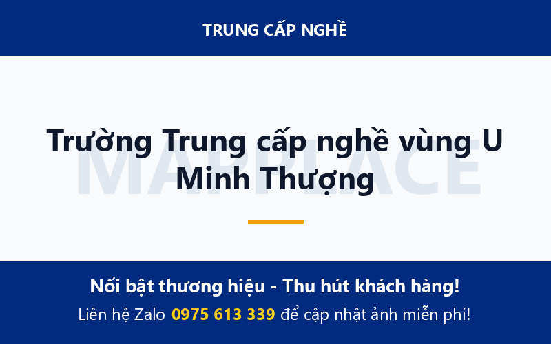 Trường Trung cấp nghề vùng U Minh Thượng