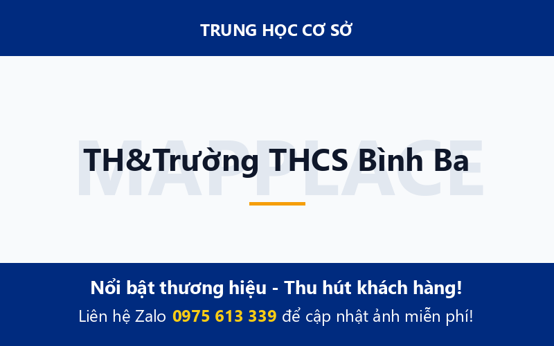 TH&Trường THCS Bình Ba