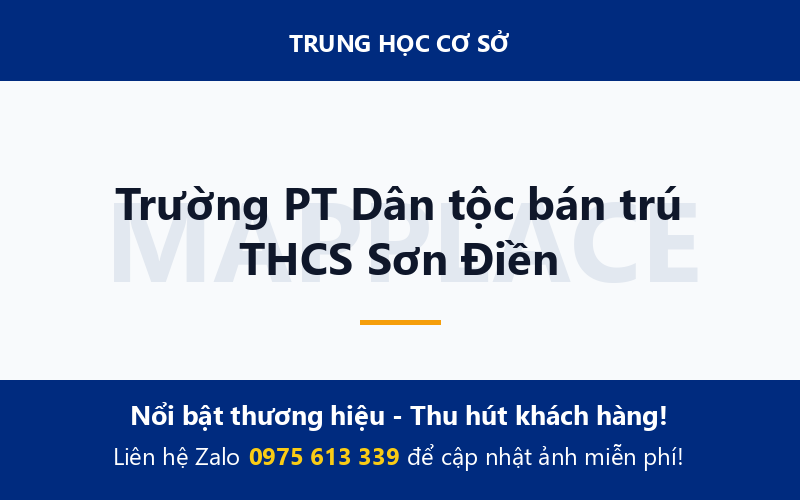 Trường PT Dân tộc bán trú THCS Sơn Điền