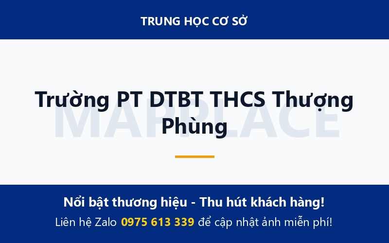 Trường PT DTBT THCS Thượng Phùng