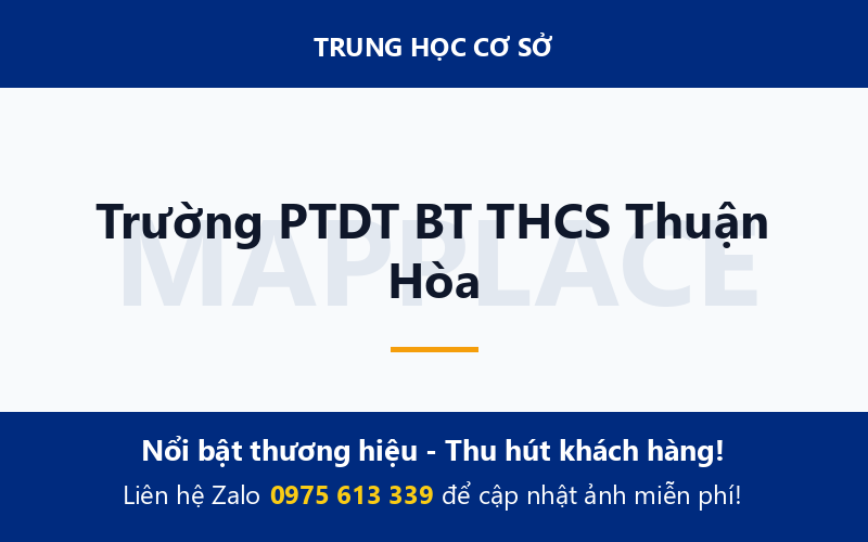 Trường PTDT BT THCS Thuận Hòa