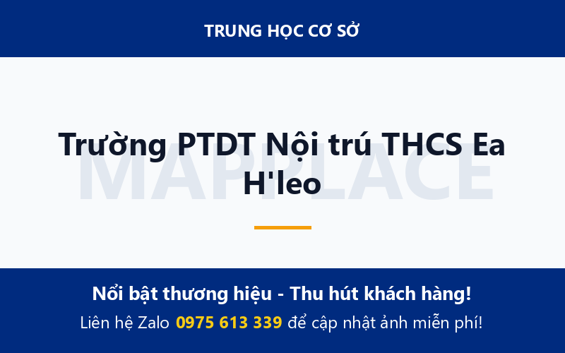 Trường PTDT Nội trú THCS Ea H'leo