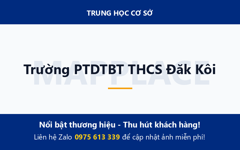 Trường PTDTBT THCS Đăk Kôi
